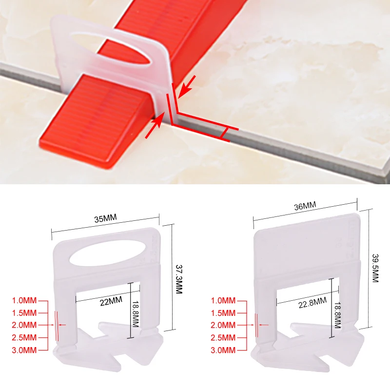 Tile Leveling Clip - 100 pz. Clip Livellanti per Piastrelle