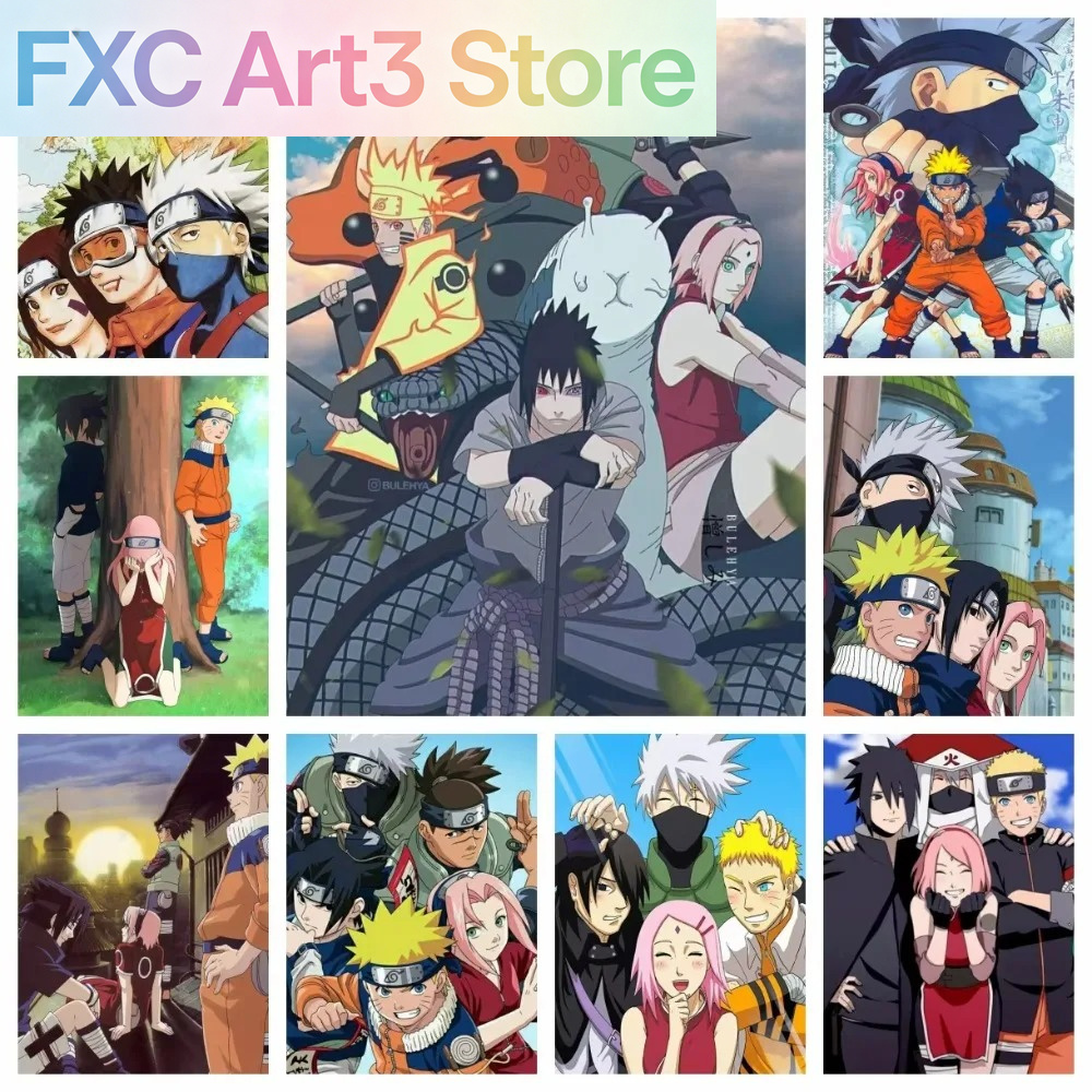 Home Improvement Kids - Quadro Senza Cornice 1 Pezzo Naruto