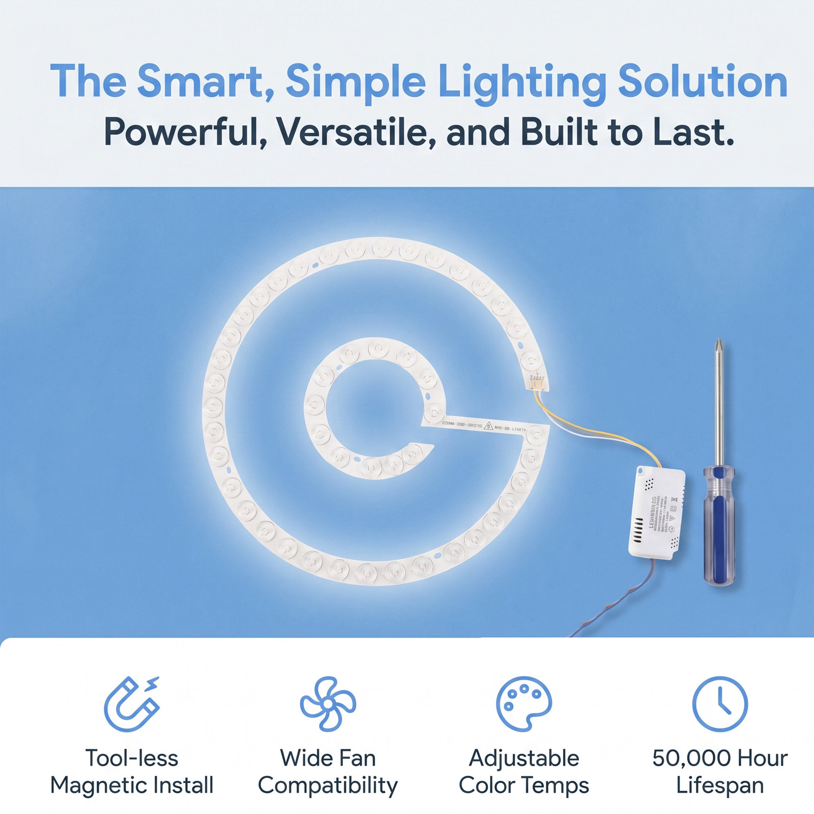 Lampada a LED magnetica da 54W - Ceiling Fan Mount recensione e prezzo